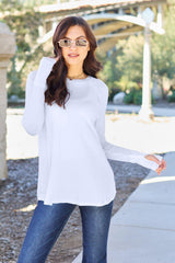 Basic Bae Full Size Round Neck Long Sleeve T - Shirt - Admiresty