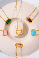 Copper 14K Gold - Plated Pendant Necklace - Admiresty