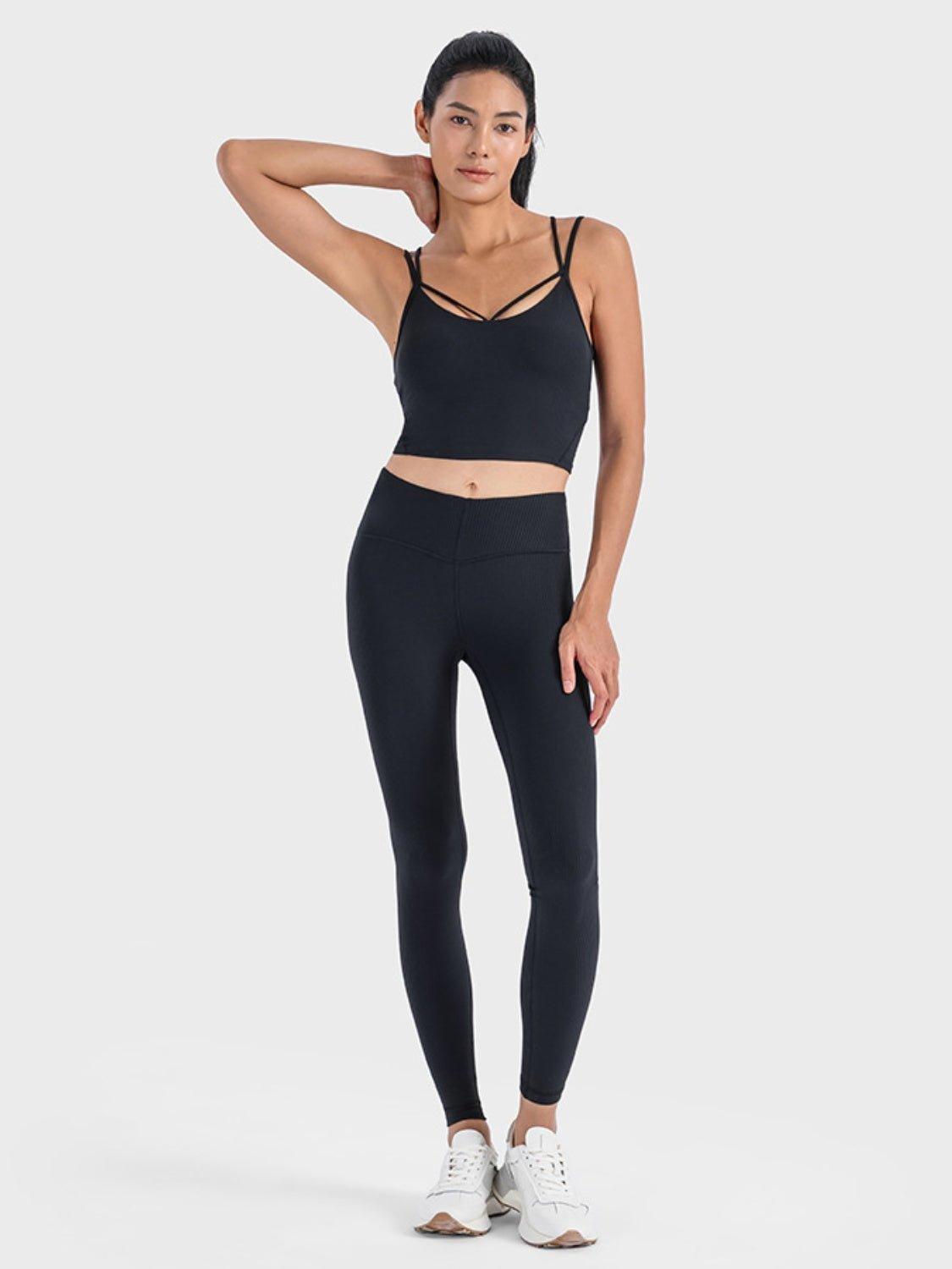 Double Strap Ribbed Sports Cami - Admiresty